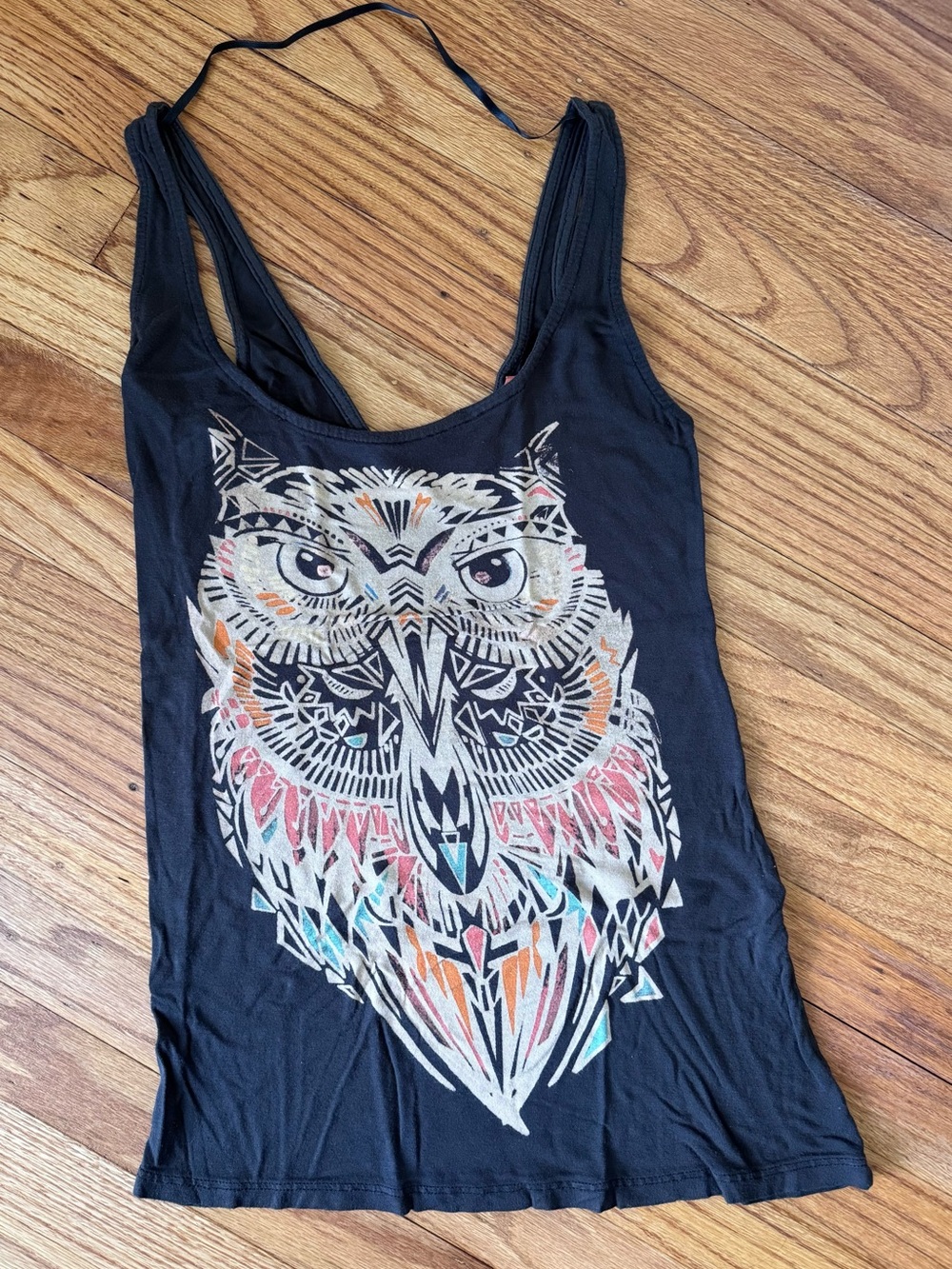 Bershka Owl Graphic Tank Top Women’s Size S Cute Casual